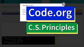 Code.org Lesson 9.1 Lossless Compression | Tutorial with Answer | Unit 1 CS Principles