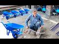 Unlock the Unbelievable ideas of Making Wheelbarrow || Construction Trolley Making Process