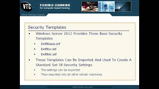 Security Templates in Windows Server