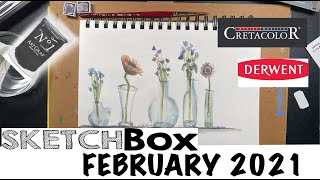 SKETCHBOX UNBOXING // FEBRUARY 2021 // DEMO \u0026 REVIEW