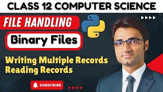 Writing multiple records and reading records from Binary file | python |Class 12 Computer Sci