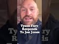 Tyson Fury Responds To Jon Jones UFC Callout #ufc #boxing #mma