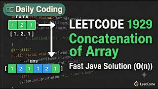 LeetCode 1929 | Concatenation of Array | Easy Java Solution with Explanation #codinginterview #dsa