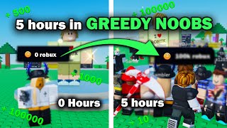 I spent 5 HOURS getting ROBUX from GREEDY NOOBS