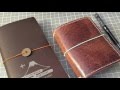 Midori Traveler's Notebook January 2016 Month End Setup Review