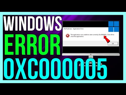How to FIX Error 0xc00005 on Windows 11/10/7 2024  This Application was unable to start correctly