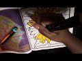 asmr coloring and gum chewing clicky whisper rambling