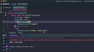 Java Basics 6 - If/Else Statements