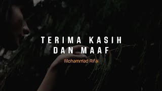 PUISI CINTA - TERIMA KASIH DAN MAAF | MUSIKALISASI BAPER MENYAYAT HATI