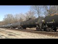 bnsf ge es44dc southbound mix freight on the norfolk southern line