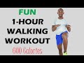 FUN 1-HOUR WALKING WORKOUT for Weight Loss🔥Burn 600 Calories🔥