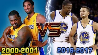 COULD THE WARRIORS BEAT THE 2000-01 LA LAKERS?? CURRY & DURANT vs KOBE & SHAQ!