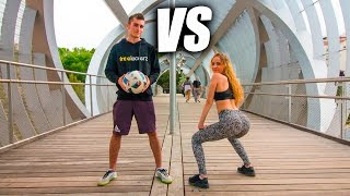 FÚTBOL VS TWERK - Retos de Fútbol Freestyle VS Twerk Freestyle