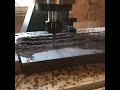 carving a walnut trivet on my cnc