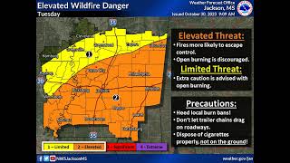 NWS Jackson Weekly Weather Briefing: October 30, 2023