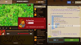 CodeCombat. Python solution. Backwoods-ambush-a
