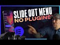 Slide Out Mobile Menus for Elementor With No Plugin or Pop Ups