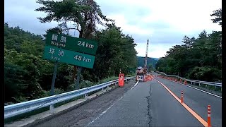 【令和6年能登半島地震】のと里山海道　徳田大津～のと里山空港ICまで　対面通行日の朝　7月17日走行記録