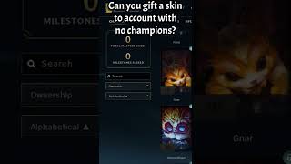 Can you receive a skin WITHOUT CHAMPIONS? #Shorts