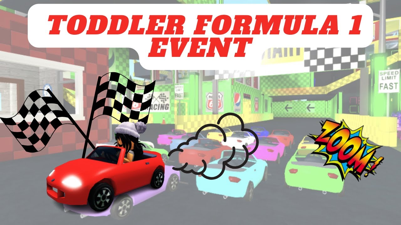 TODDLER FORMULA 1 RACING TRACK EVENT!! Build Tour [roblox/bloxburg ...