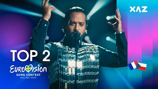 Eurovision 2024: Top 2 - NEW 🇨🇿🇫🇷