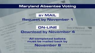 Maryland Voters: Absentee