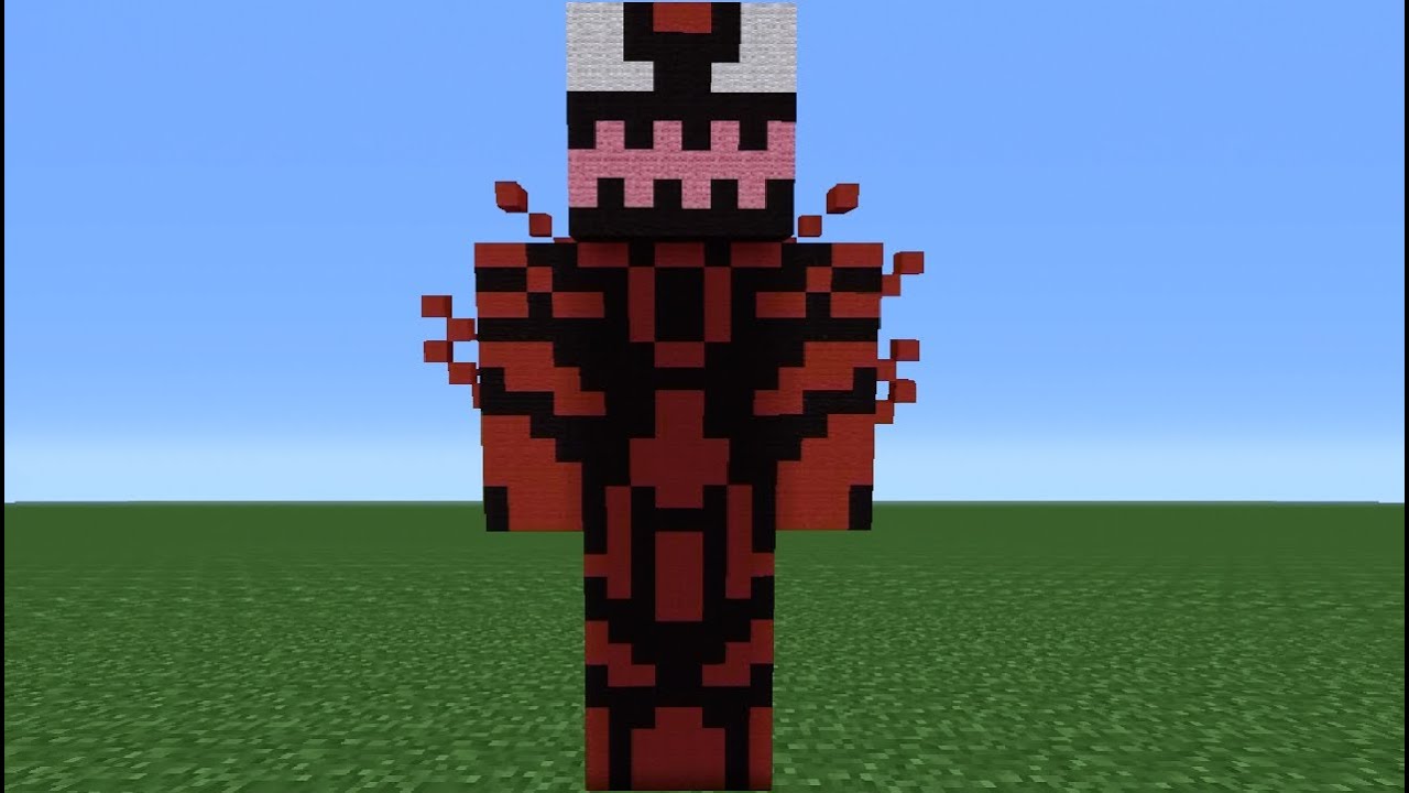 Minecraft Tutorial: How To Make A Carnage Statue - YouTube