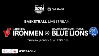 BOYS BKB LIVE STREAM - Jackson Ironmen vs Washington Courthouse Blue Lions