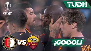 ¡GOOL de Lukaku! Ya lo EMPATÓ | Feyenoord 1-1 Roma | UEFA Europa League 2023/24 - PlayOffs | TUDN