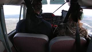 Piper tri-pacer Landing in Millinocket, Maine