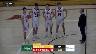 Edgar Wildcats at Marathon Red Raiders | 2025 WIAA Boys Basketball | Zaleski Sports