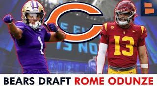 Rome Odunze Joins Caleb Williams As Chicago Bears Draft Picks In 1st Round of 2024 NFL Draft