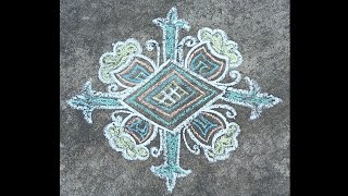 pongal special rangoli design 🌺simple jhoti🌹@RangoliwithKaberi easy/daily rangoli