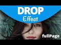 Drop Effect - fullPage.js extension