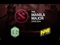 OG dota 2 VS Na'Vi Manilamajor 2016 #1