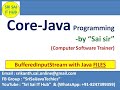 151. BufferedInputStream with Java-Files || Input-Streams and Output-Streams in Java || IO-Streams