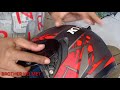 kyt falcon spike gunmetal doff red pasang flat visor