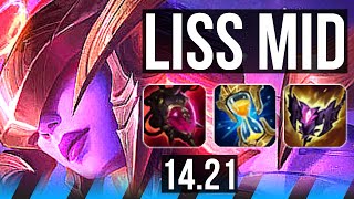 LISSANDRA vs SYNDRA (MID) | Rank 11 Liss | EUNE Grandmaster | 14.21