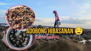 Adobong Hibasanan/Catch and cook/ Lami kaayu #fyp #seashells #provincelife #catchandcook