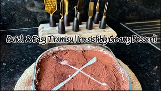 Quick \u0026 Easy Tiramisu with Only 5 Ingredients | Irresistibly Creamy Dessert!🍰🍫