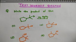 Test yourself solution to organic chemistry Tricks for Ring expansion and Ring contraction