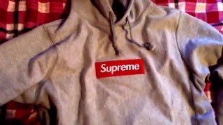 UNHS (Union House) SUPREME BOX LOGO HOODIE IN GREY REVIEW!