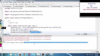 HeadlessTesting using Htmlunit and Phantomjs