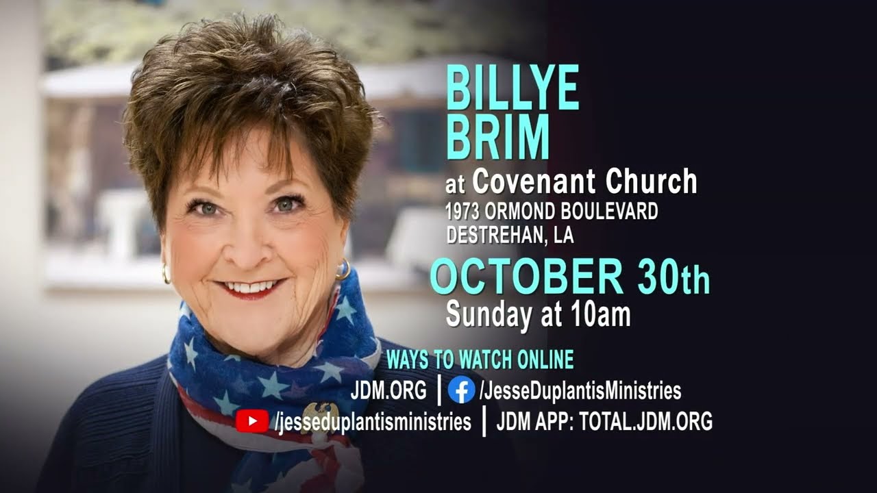 Billye Brim At Covenant Church Youtube