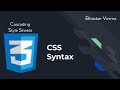 CSS Tutorial for beginners in Hindi #3 | CSS Syntax