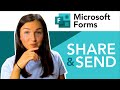 How to Share or Send a Microsoft Form, Survey, or Quiz Link - Forms Quick Tutorial