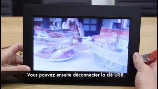 Ecran vidéo Lcd 10 pouces pour diffusion automatique 24h/24