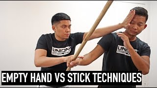 EMPTY HAND VS STICK TECHNIQUES