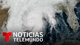 Impresionantes imágenes del huracán Zeta desde el espacio | Noticias Telemundo