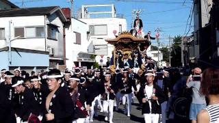 下野町新調地車入魂式　中北町　やりまわし